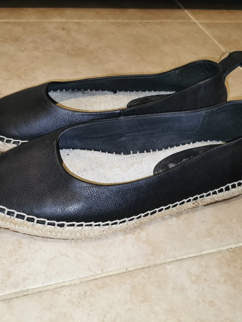 Women’s Black Espadrille Flats - Classic Casual Slip-On